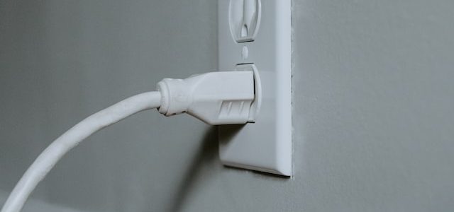 wire plugged into a wire socket